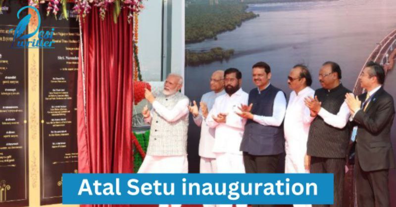 atal setu Inauguration of Mumbai Trans Harbour Link by Prime Minister Narendra Modi - India's Longest Sea Bridge