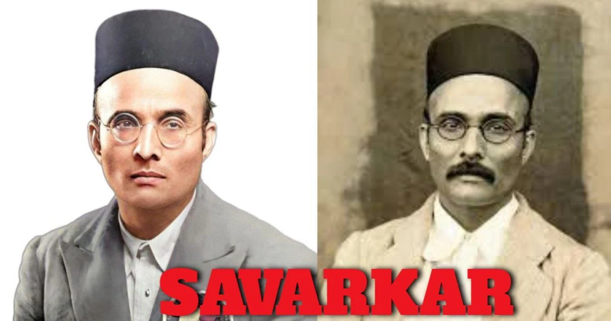 Savarkar-Portrait of Vinayak Damodar Savarkar, the influential revolutionary who significantly impacted India's independence movement."